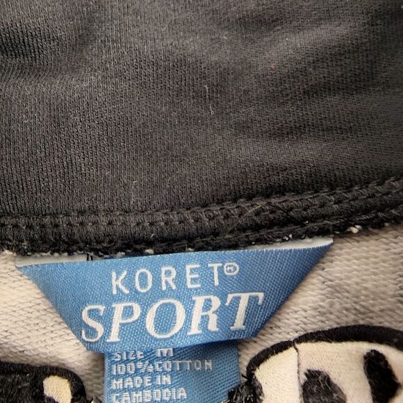 KORET WOMENS VEST BLACK AND WHITE GEO PATTERN SIZE MEDIUM - Picture 7 of 7